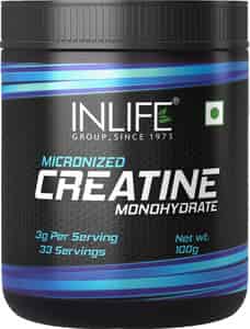 Inlife Micronized Creatine Monohydrate Powder Supplement Muscle Repair &recovery 100gm(unflavoured)