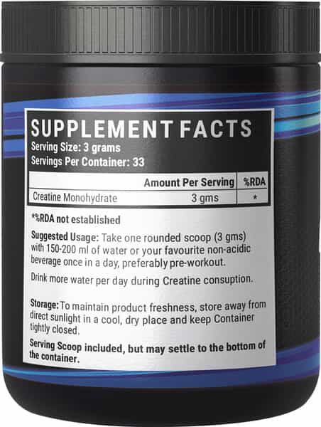 Inlife Micronized Creatine Monohydrate Powder Supplement Muscle Repair &Recovery 100Gm(Unflavoured)