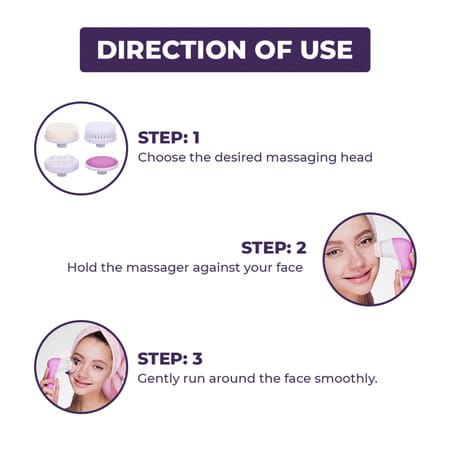 Sanfe Selfly Face Brush & Massager Electric Handheld Massagers 1 Piece