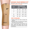 Vissco Tubular Elastic Knee Cap For Knee Pain Relief - Large - Beige (In Pair)