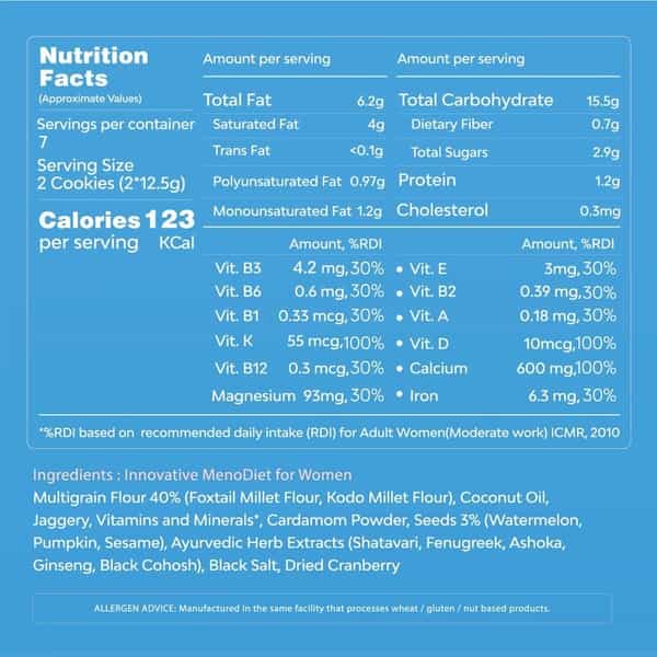 &Me Menopause Menodiet No Maida Cookies - 14