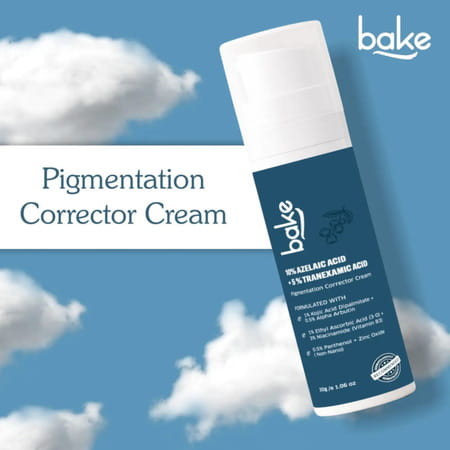 Bake 10% Azelaic Acid & 5% Tranexamic Acid Cream For Dark Spots | Pigmentation & Acne Marks - 30G