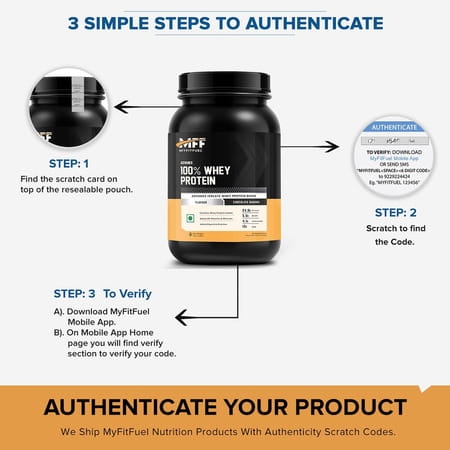Myfitfuel Advance Mff 100% Whey Protein Powder + Digestive Enzymes & Vitamins (1 Kg | Vanilla Creme)