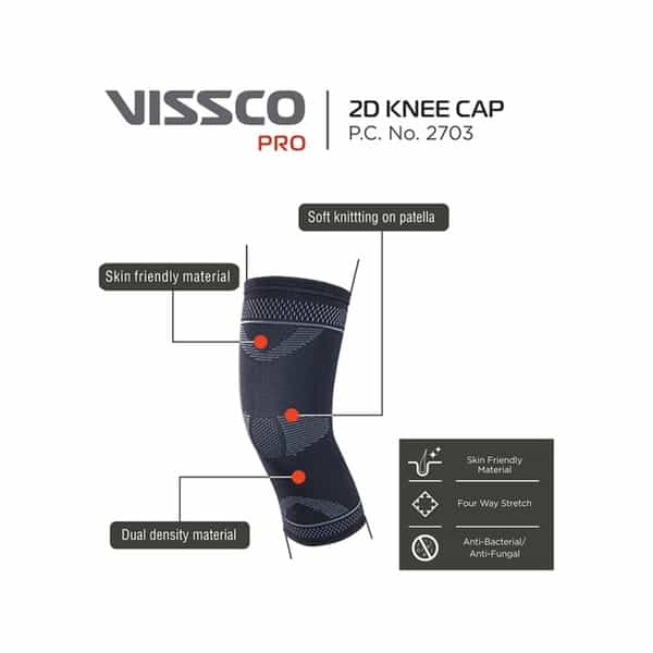Vissco Pro- 2D Knee Cap - Medium