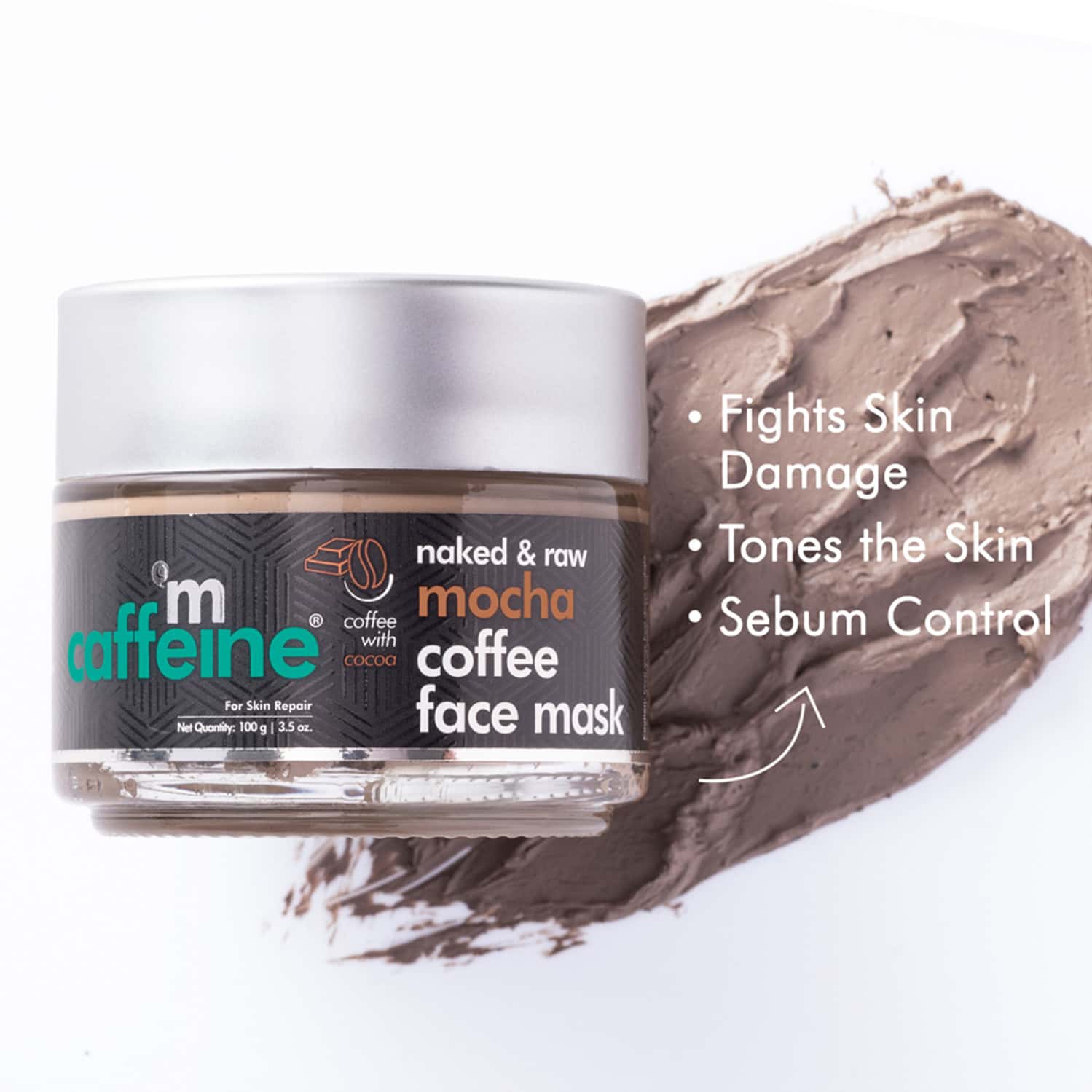 Buy MCAFFEINE SKIN REPAIR MOCHA COFFEE FACE MASK SEBUM CONTROL FACE