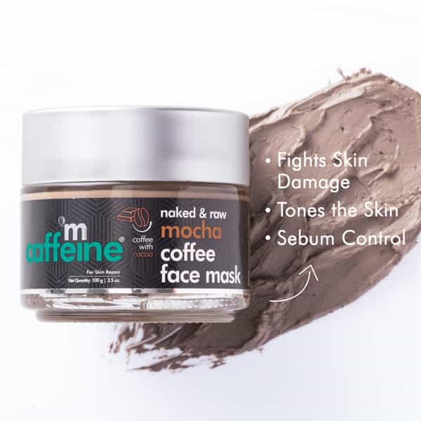 Mcaffeine Skin Repair Mocha Coffee Face Mask - Sebum Control Face Pack With Cocoa & Bentonite Clay