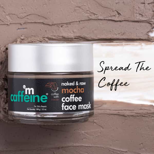 Mcaffeine Skin Repair Mocha Coffee Face Mask - Sebum Control Face Pack With Cocoa & Bentonite Clay