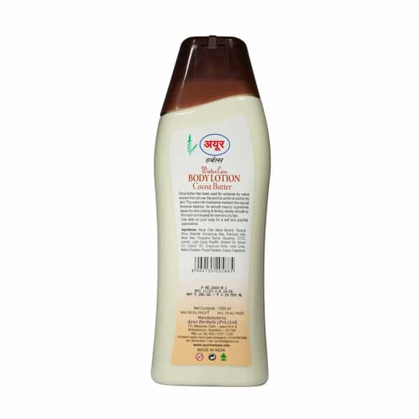 Ayur Herbals Winter Care Body Lotion With Cocoa Butter I Skin Looking Velvety Smooth I 1000Ml