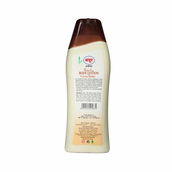 Ayur Herbals Winter Care Body Lotion With Cocoa Butter I Skin Looking Velvety Smooth I 1000Ml