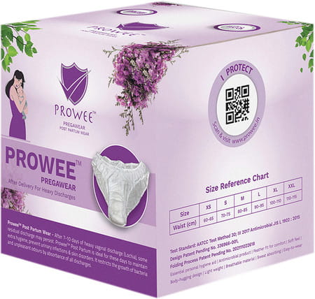 Prowee Women's Disposable Postpartum Heavy Discharge Panty - L