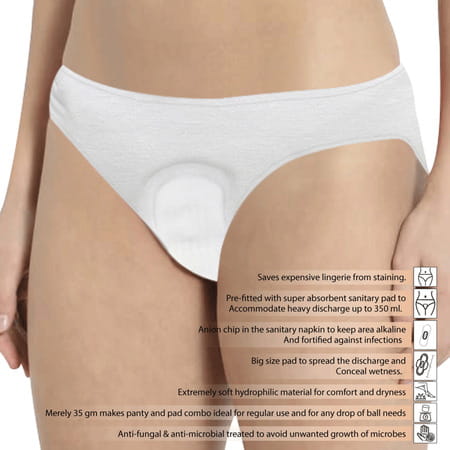 Prowee Women'S Disposable Postpartum Heavy Discharge Panty - L
