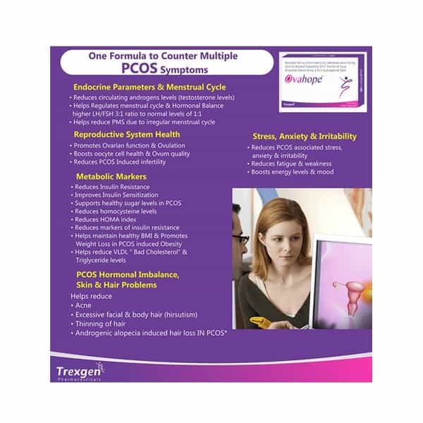 Trexgen Ovahope Pcos Myo-Inositol D-Chiro Inositol Tablets - 30 Tablets