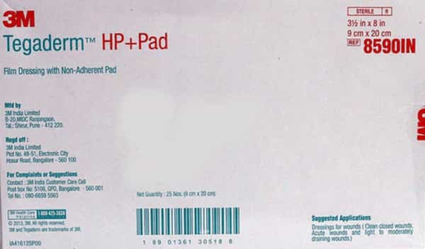 3M Tegaderm + Pad Dressing 8590 (Pack Of 25)