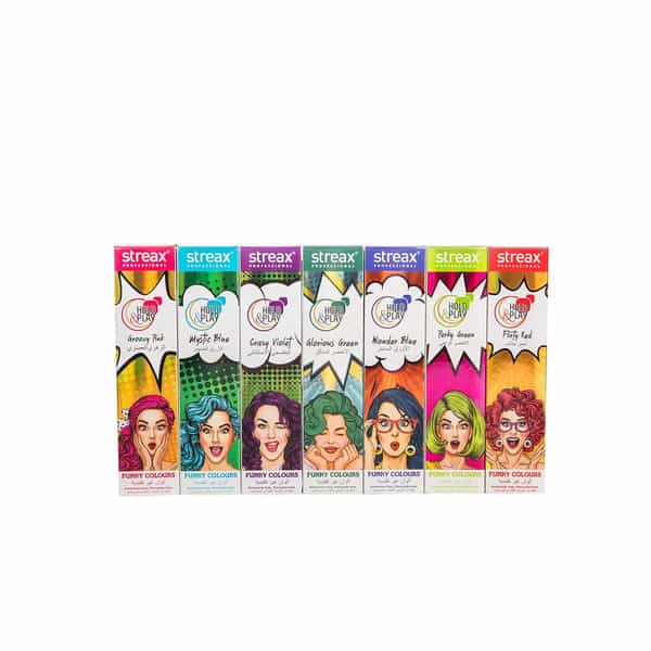 Streax Professional Hold & Play Funky Colours - Perky Green 100G X Pack Of 2
