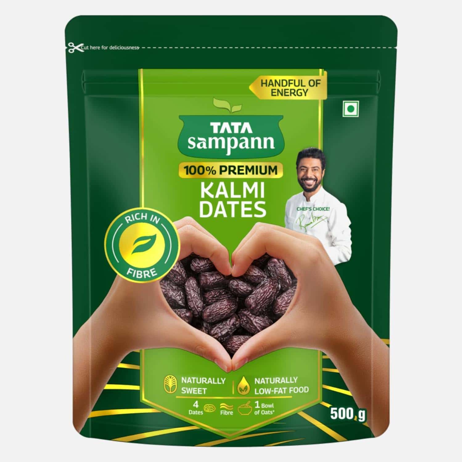 Tata Sampann Premium Kalmi Dates/khajoor| 500g