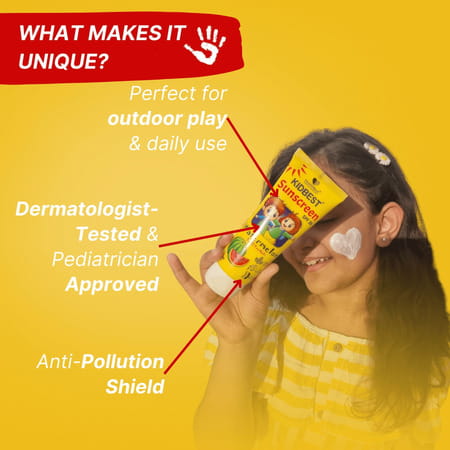 Healthbest Kidbest Sunscreen For Kids|Spf 30 Uva/Uvb|Sensitive Skin|Watermelon Flavor|100ml