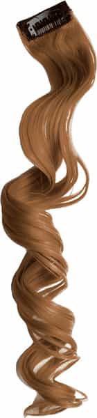 Streak Street Golden Brown Curly Clip-On Strands