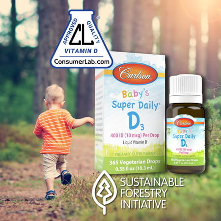 Carlson Baby'S Super Daily D3 Drops | 365 Drops