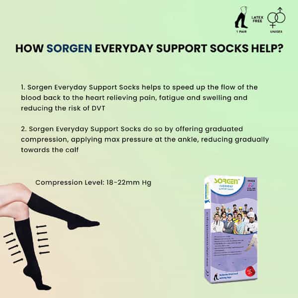 Sorgen Everyday Support Socks (Beige Small)
