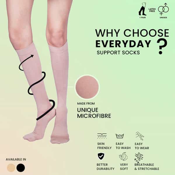 Sorgen Everyday Support Socks (Beige Small)