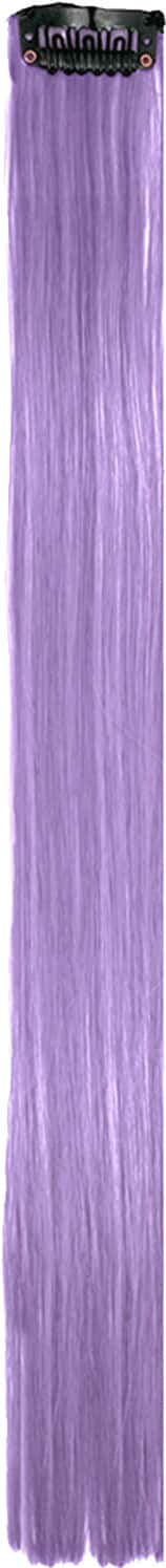 Streak Street Argyle Purple Straight Clip-On Strands