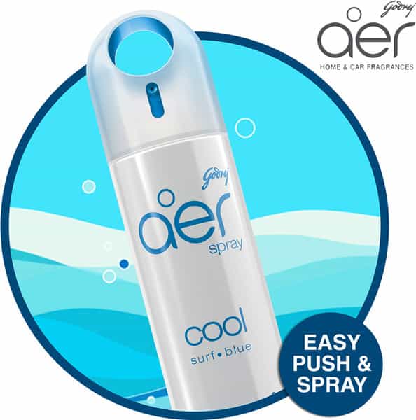 Godrej Aer Home Spray - Cool Surf Blue - 220Ml
