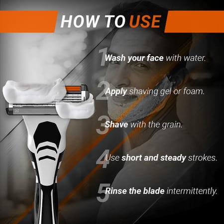 Zlade Hyperglide5 Pro Shaving Razor For Men - Sports Edition