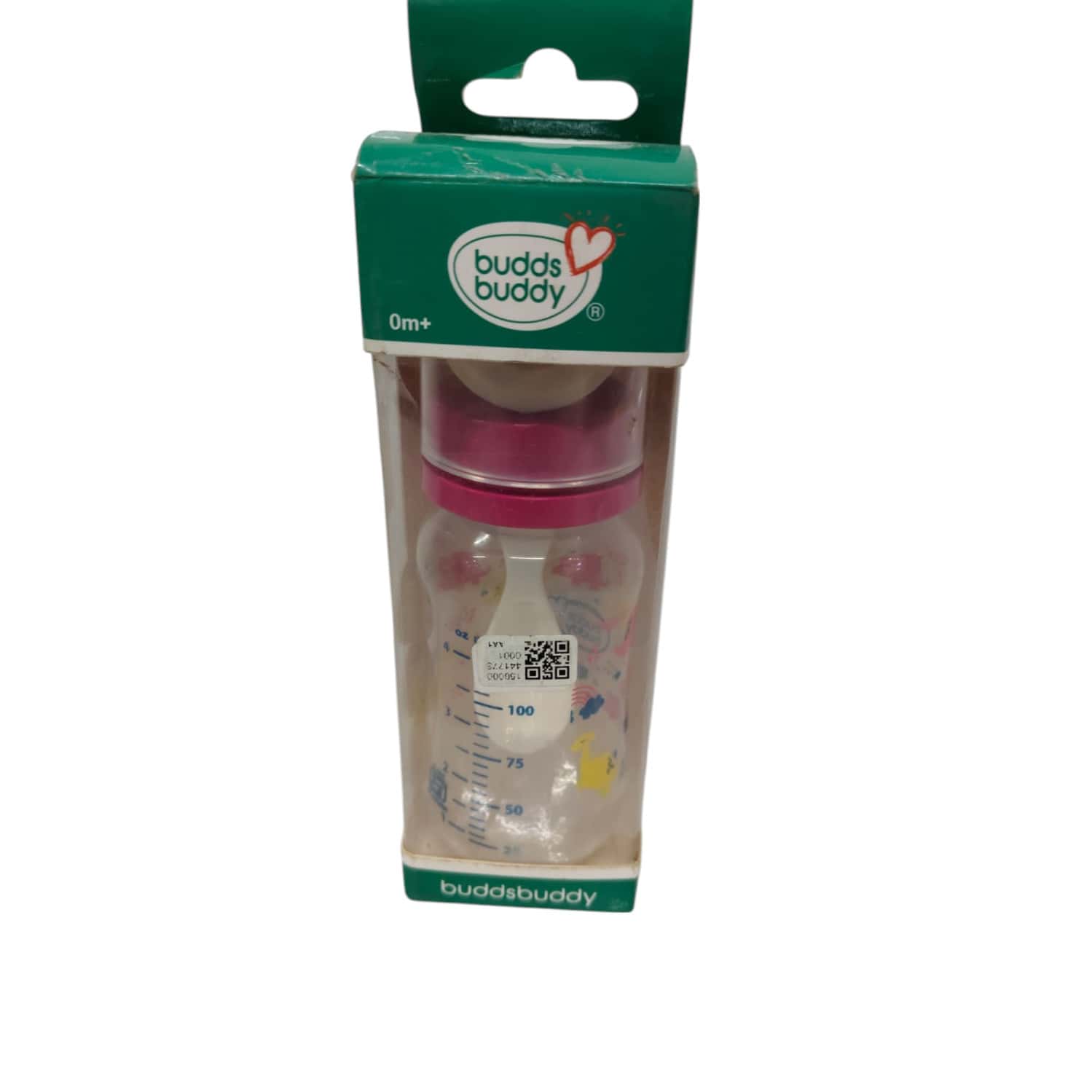 Buddsbuddy Elegant 3 In 1 Bottle (Feeding Bottle+Sipper+Cereal Feeder) - 125 Ml Pink
