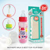 Buddsbuddy Elegant 3 In 1 Bottle (Feeding Bottle+Sipper+Cereal Feeder) - 125 Ml Pink