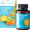 Bbetter Vitamin C+Zinc 60 Tablets Bottle