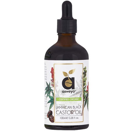 Anveya Jamaican Black Castor Oil Cold-Pressed Organic 100ml
