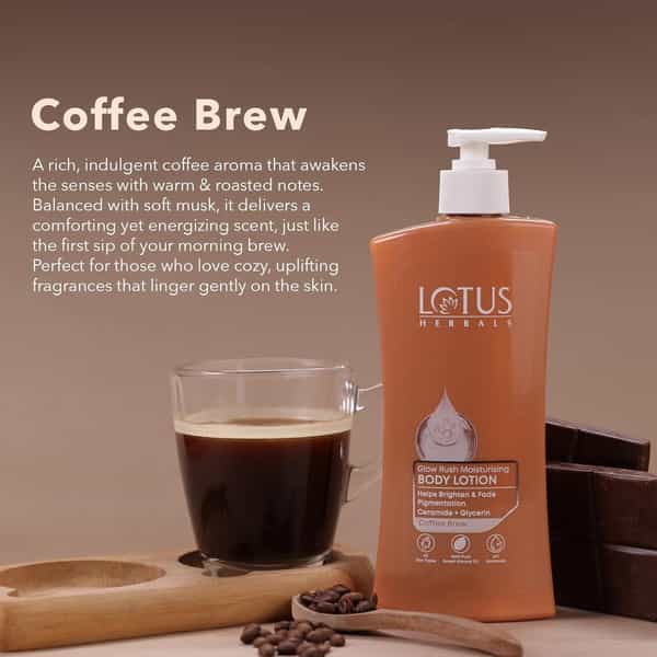 Lotus Herbals Glow Rush Moisturising Body Lotion (Ecom - Mt) 400Ml