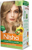 Nisha Creme Hair Color 8.0 Light Blonde (60Gm+90Ml+18Ml) Permanent Hair Colour With Henna Extract