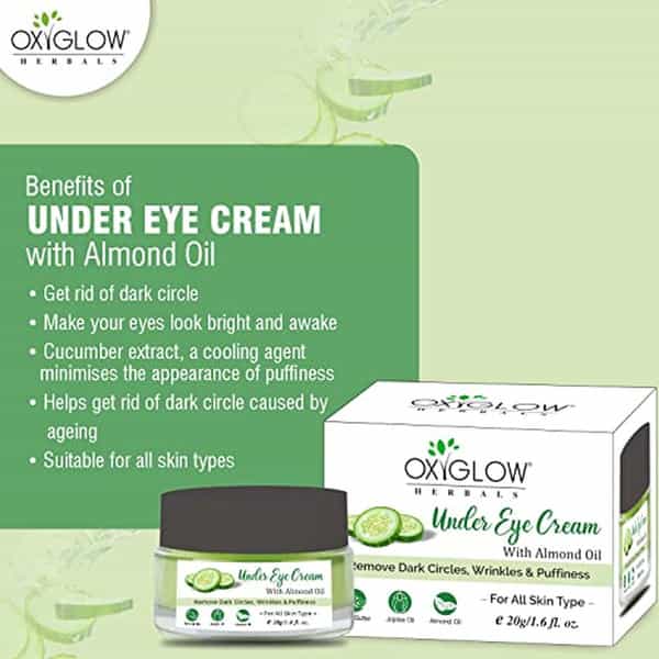 Oxyglow Herbals Under Eye Cream|Remove Dark Circles(Pack Of 1 20G)