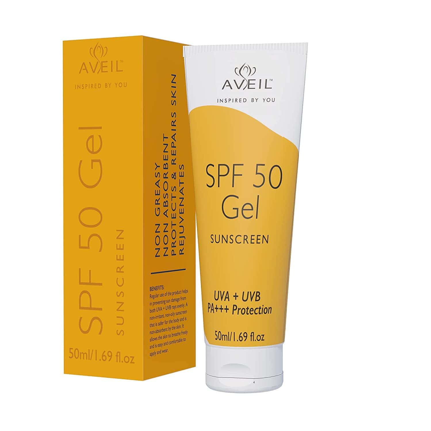 Aveil Spf 50 Gel | Sunscreen | Tube | 50 Ml
