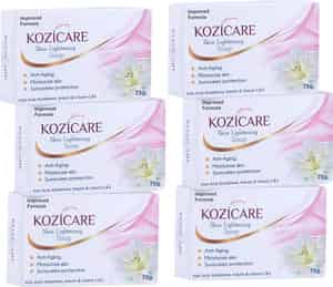 Kozicare Kojic Acid Vitamin E Arbutin Skin Lightening Soap -75 Gm (pack Of 6)