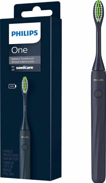 Philips One Electric Toothbrush By Sonicare Hy1100/54 - 2 Minute Timer And Quadpacer