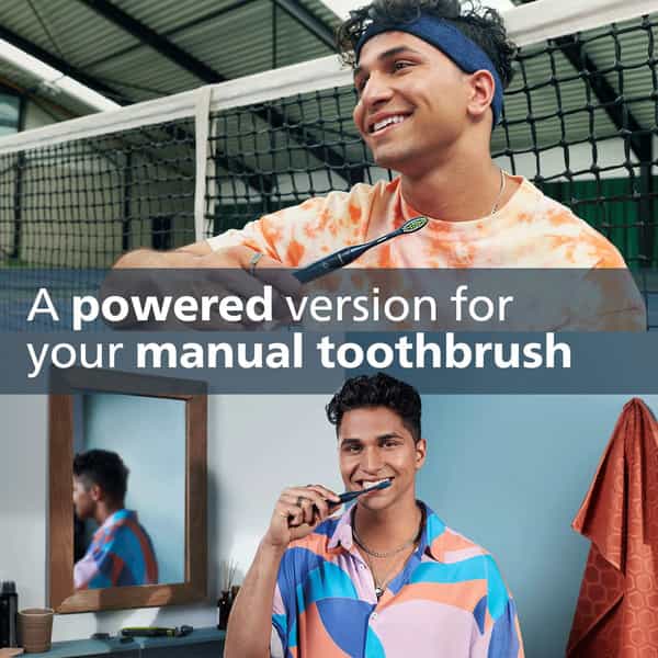 Philips One Electric Toothbrush By Sonicare Hy1100/54 - 2 Minute Timer And Quadpacer