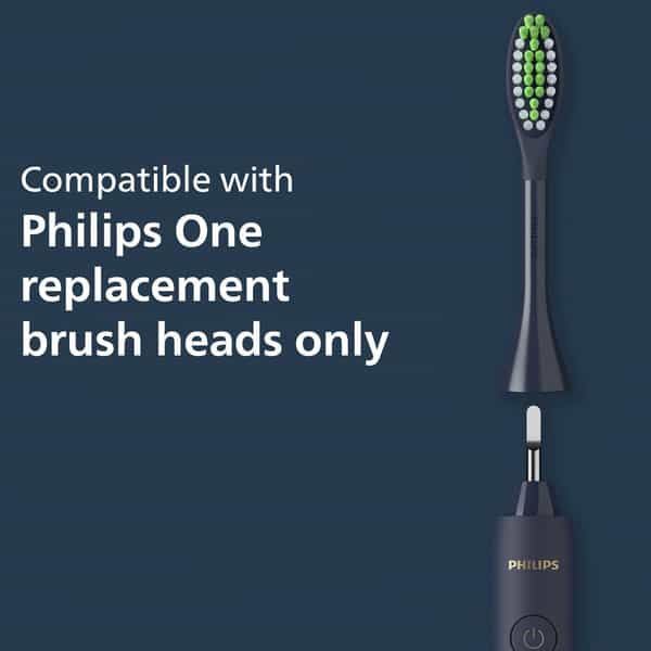 Philips One Electric Toothbrush By Sonicare Hy1100/54 - 2 Minute Timer And Quadpacer