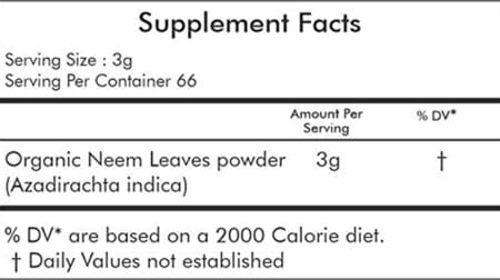 Ayur Champ -Organic Neem Powder | Neem Leaves Powder For Skin & Hair - Azadirachta Indica 200 G