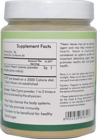 Ayur Champ -Organic Neem Powder | Neem Leaves Powder For Skin & Hair - Azadirachta Indica 200 G