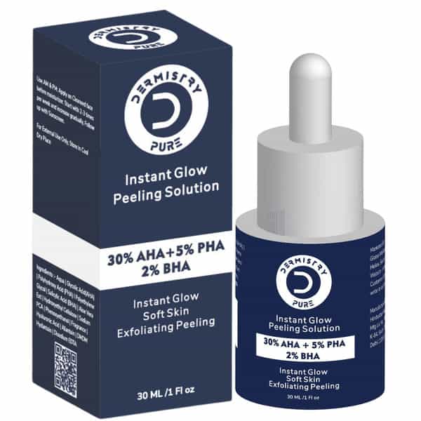 Dermistry 30% Aha 5% Pha 2% Bha Peeling Exfoliating Solution Serum For Instant Glow Brightening 30Ml