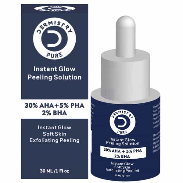Dermistry 30% Aha 5% Pha 2% Bha Peeling Exfoliating Solution Serum For Instant Glow Brightening 30Ml
