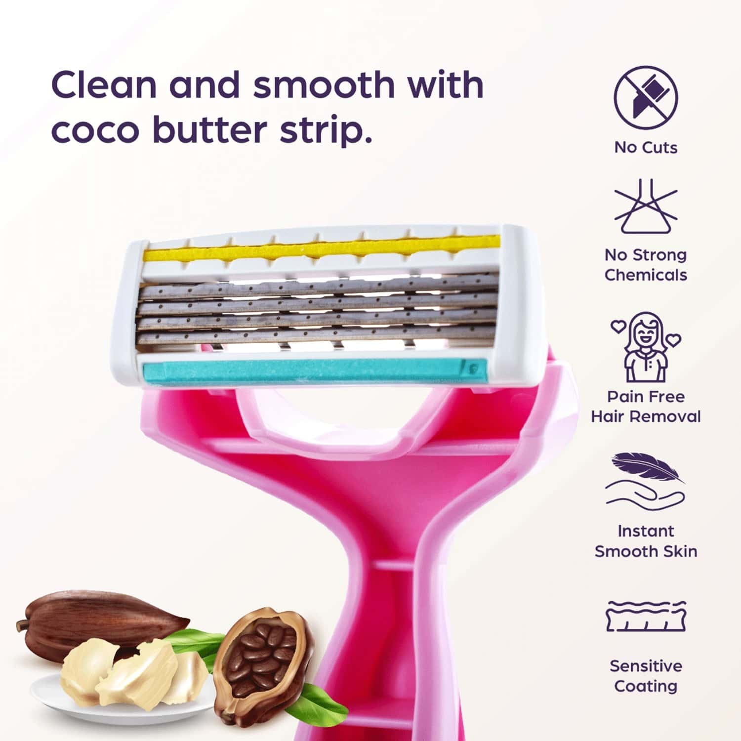 Buy SANFE COCO BUTTER BODY RAZOR FOR PAINFREE FULLBODY HAIR REMOVAL
