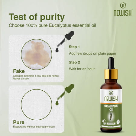 Newisheucalyptus Oil For Hair Pain Relief|Undiluted Aromatherapy Therapeutic Grade 30Ml-Pack Of 2