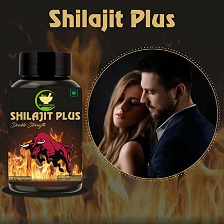 Fij Ayurveda Shilajit/Shilajeet Plus Extract Capsule | Premium | Adults - 800mg 60 Capsules