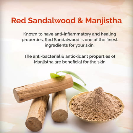 Meera Red Sandalwood & Manjistha Face Wash,For Natural Glow & Instant Freshness, All Skin Types 200g