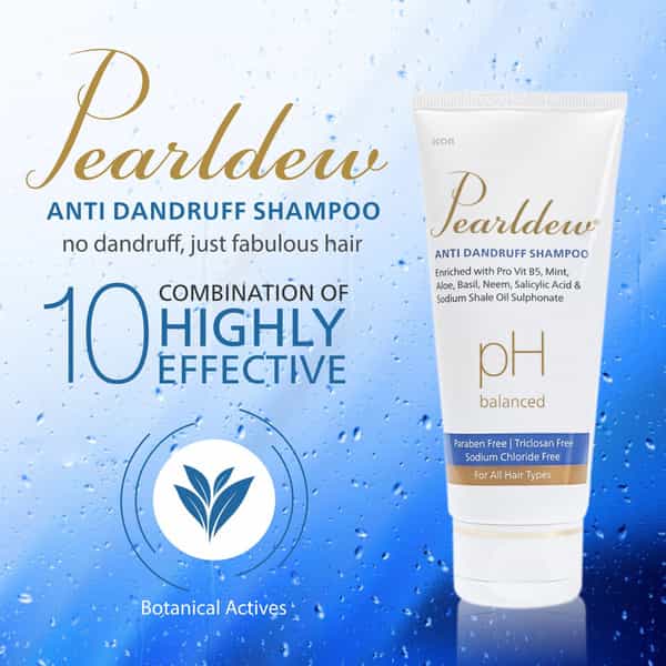 Pearldew Anti-Dandruff Shampoo 100 Ml | Aloe | Mint & Neem | Salicylic Acid (Pack Of 4)