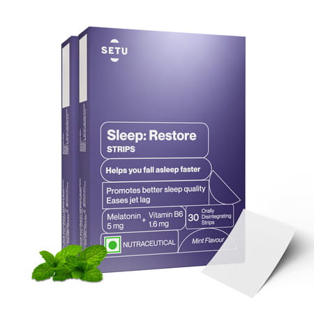 Melatonin 5mg - 60 Orally Dissolving Strips | Plant Based| Tasty Mint Flavor