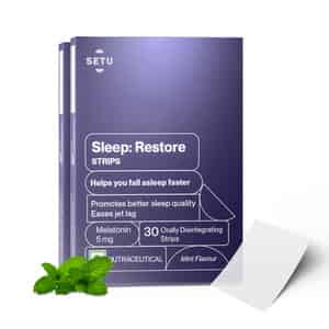 Melatonin 5mg - 60 Orally Dissolving Strips | Plant Based| Tasty Mint Flavor